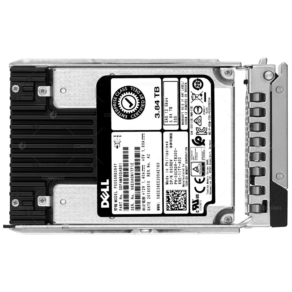 XCRDV G14  DELL 3.84TB 12G SAS 2.5 SSF SSD FOR R640 R740 G14